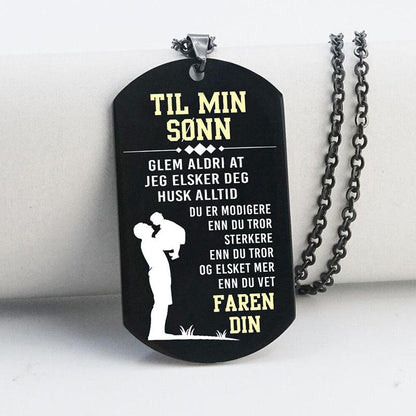 Anheng fra far til sønn - "Jeg vil alltid være der" - Kosteppe