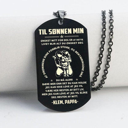 Anheng fra far til sønn - "Du er styrken min" - Kosteppe