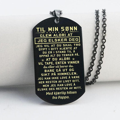 Anheng fra far til sønn - "Bestevenner for alltid" - Kosteppe