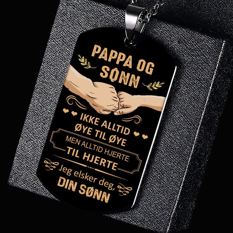 Varme i sjelen – Anheng gravert fra sønn til far - Kosteppe