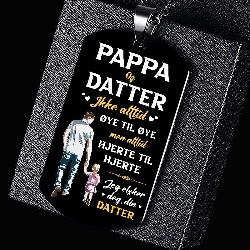 Vår felles styrke – Anheng gravert fra datter til far - Kosteppe