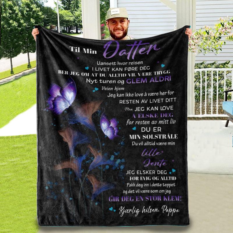 Teppe fra far til datter - "Den magiske skjønnheten til flygende kjærlighet" - Kosteppe
