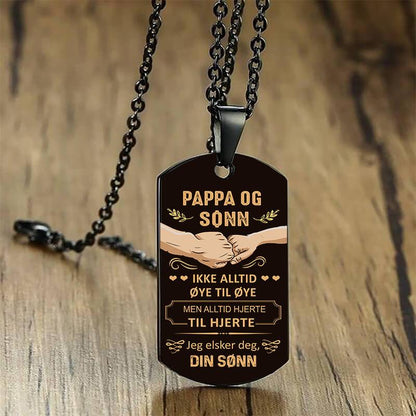 Varme i sjelen – Anheng gravert fra sønn til far - Kosteppe