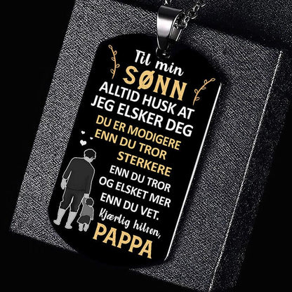 Anheng fra far til sønn - "Du er min verden" - Kosteppe