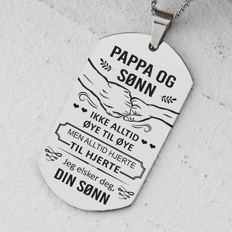 Varme i sjelen – Anheng gravert fra sønn til far - Kosteppe