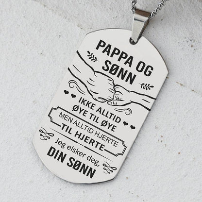 Varme i sjelen – Anheng gravert fra sønn til far - Kosteppe