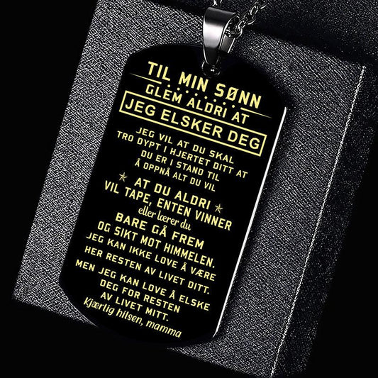 Anheng fra mor til sønn - "Bestevenner for alltid" - Kosteppe