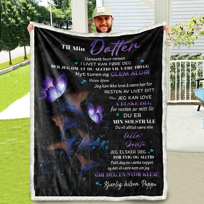 Teppe fra far til datter - "Den magiske skjønnheten til flygende kjærlighet" - Kosteppe