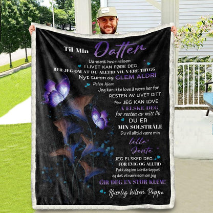 Teppe fra far til datter - "Den magiske skjønnheten til flygende kjærlighet" - Kosteppe