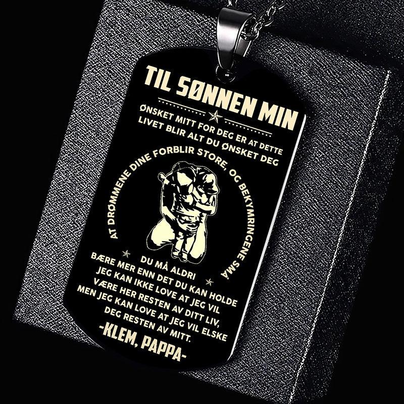 Anheng fra far til sønn - "Du er styrken min" - Kosteppe