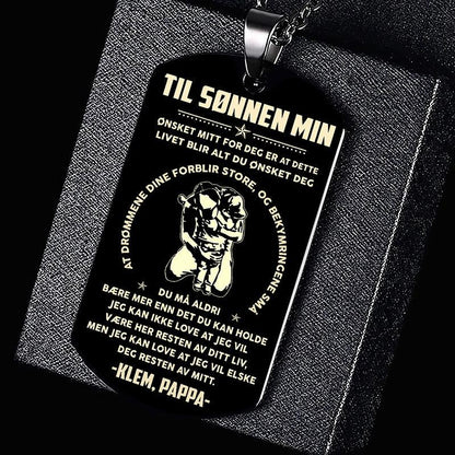 Anheng fra far til sønn - "Du er styrken min" - Kosteppe