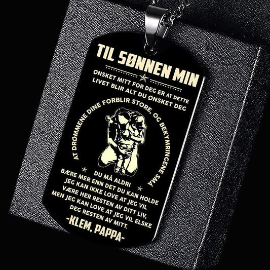 Anheng fra far til sønn - "Du er styrken min" - Kosteppe