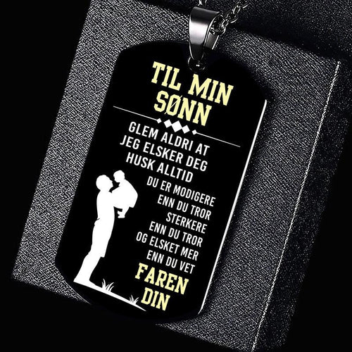 Anheng fra far til sønn - "Jeg vil alltid være der" - Kosteppe