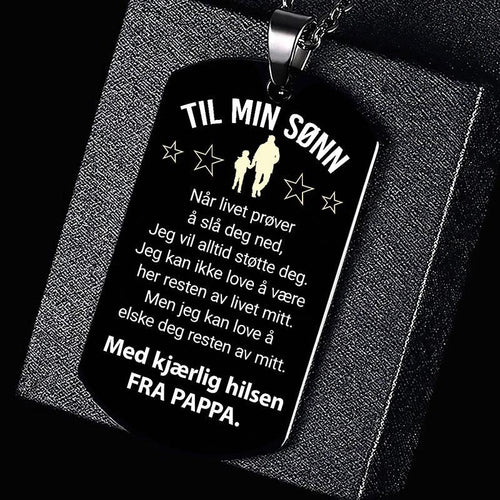 Anheng fra far til sønn - "Sønn, jeg er stolt av deg" - Kosteppe