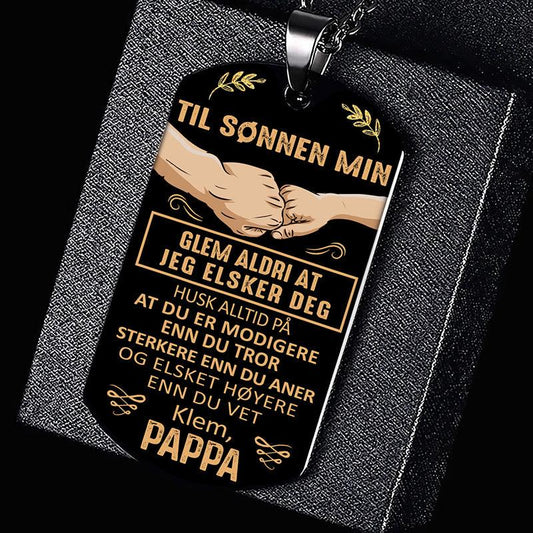 Anheng fra far til sønn - "Jeg er stolt av deg" - Kosteppe