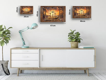 Foto på lerret - "Vei til troen" - Kosteppe