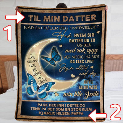 Teppe fra far til datter - "Min evighet er i deg" - Kosteppe