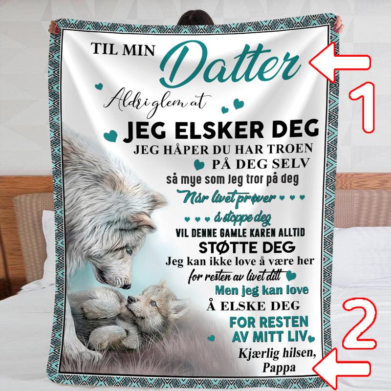 Teppe fra far til datter - "Ulvelojalitet" - Kosteppe