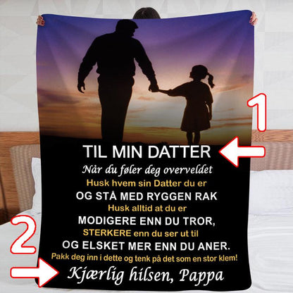 Teppe fra far til datter - "Uforglemmelige øyeblikk tilbrakt sammen" - Kosteppe