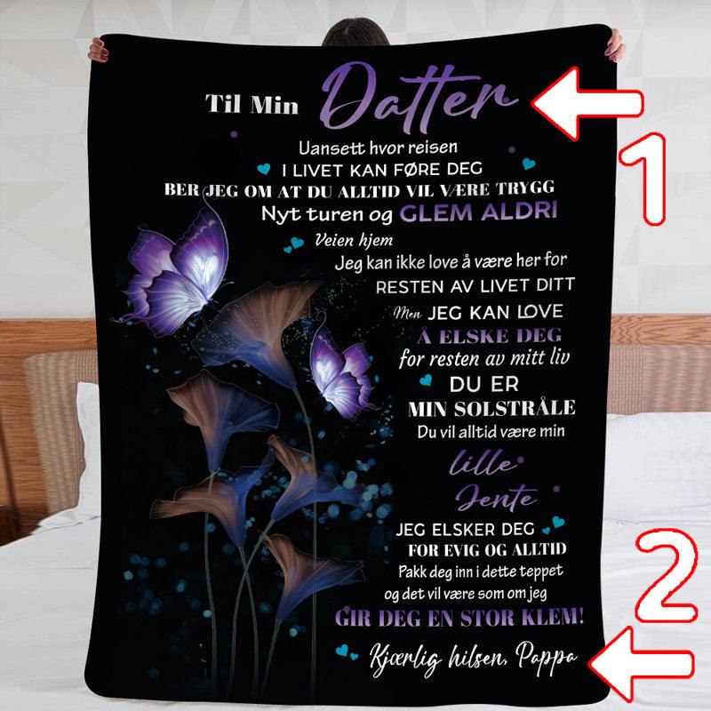 Teppe fra far til datter - "Den magiske skjønnheten til flygende kjærlighet" - Kosteppe