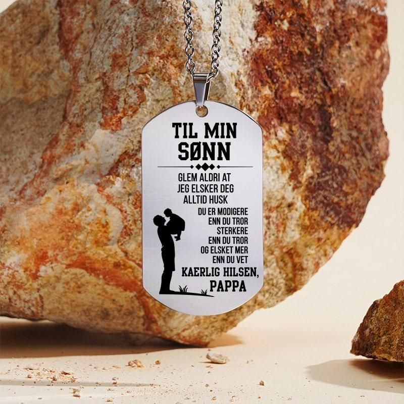 Nær hjertet – Anheng gravert fra far til sønn - Kosteppe