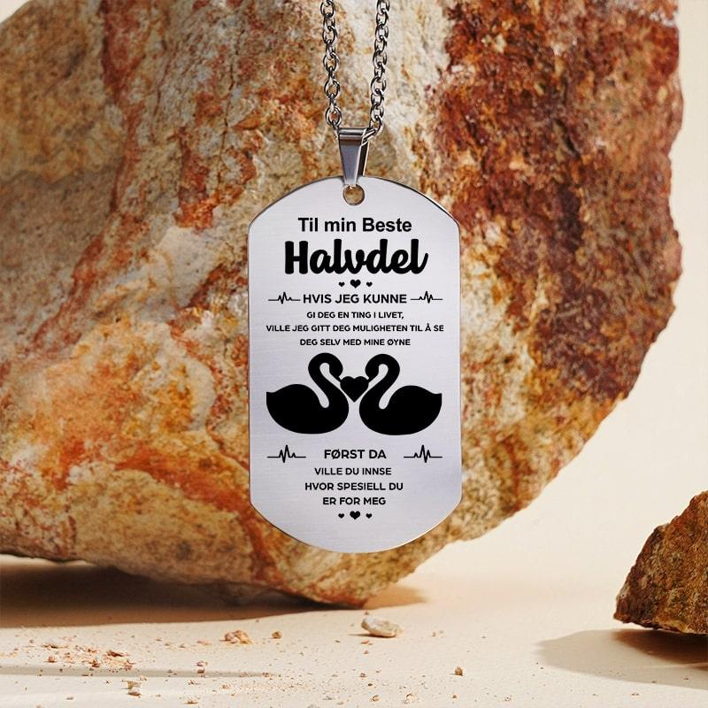 Ekte kjærlighet – Anheng gravert til en kjæreste - Kosteppe