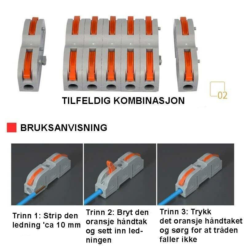 Superrask ledningskontakt - Kosteppe