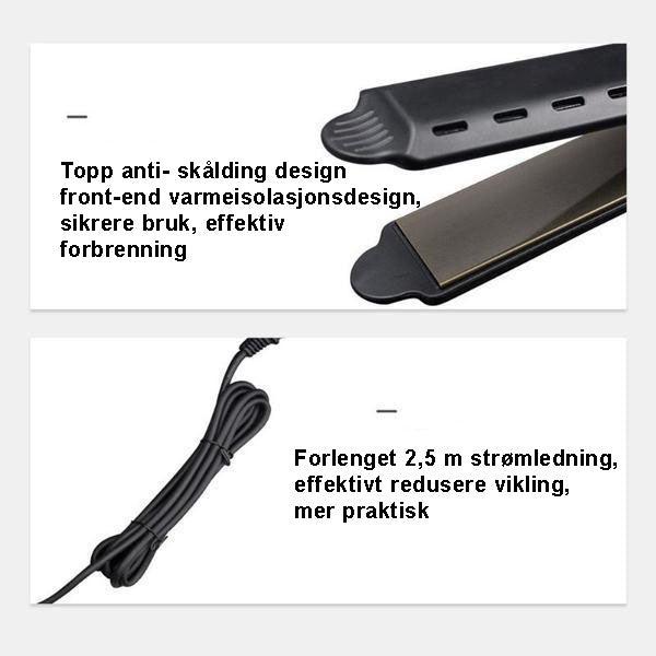 Profesjonell keramisk turmalin ionisk rettetang - Kosteppe