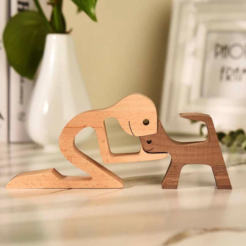 Elskede kjæledyr trefigurer - Kosteppe