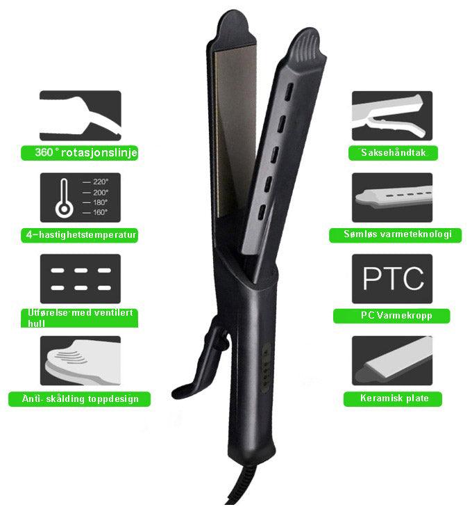 Profesjonell keramisk turmalin ionisk rettetang - Kosteppe